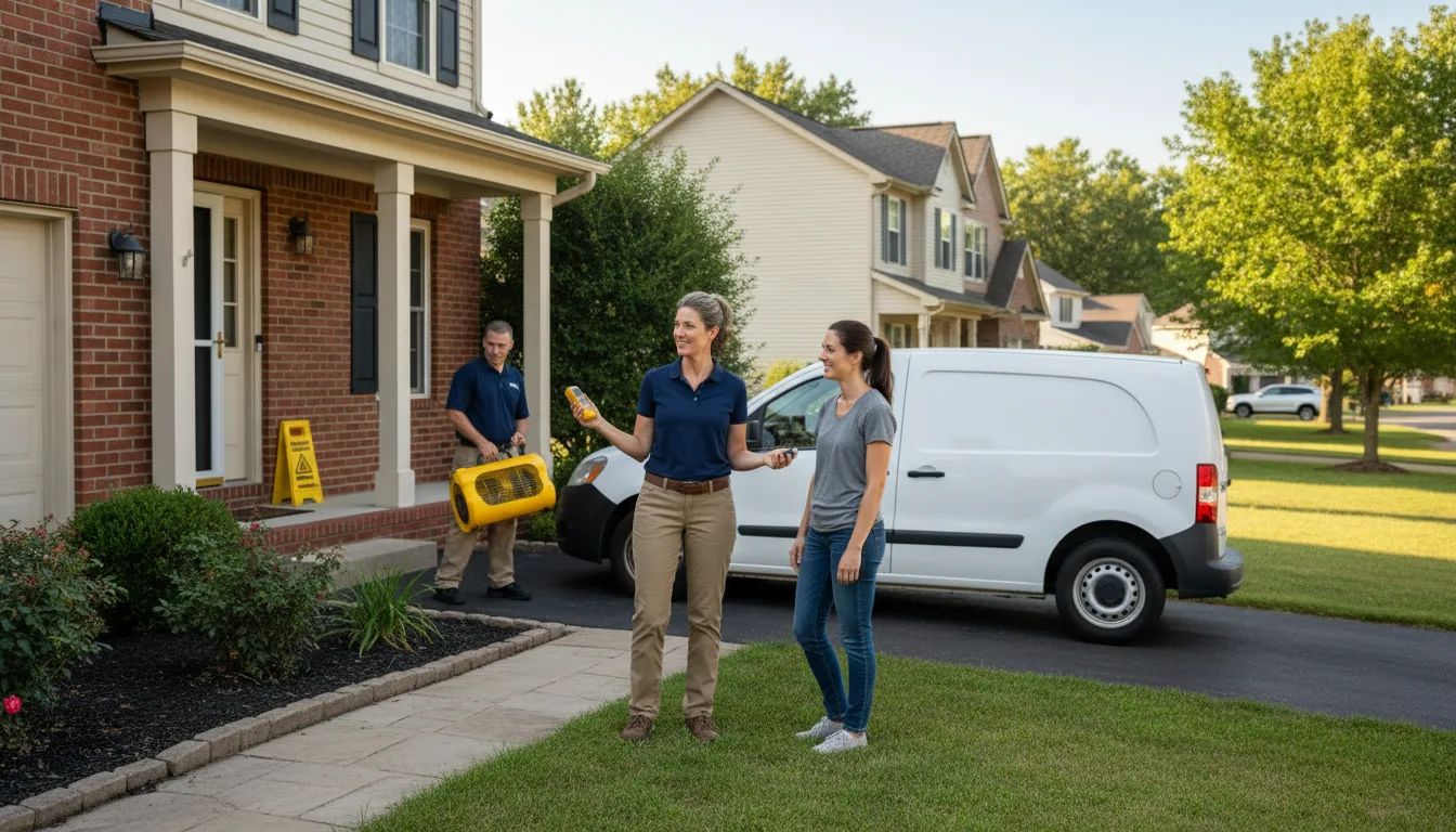 Residential water damage restoration in Lorton, NE